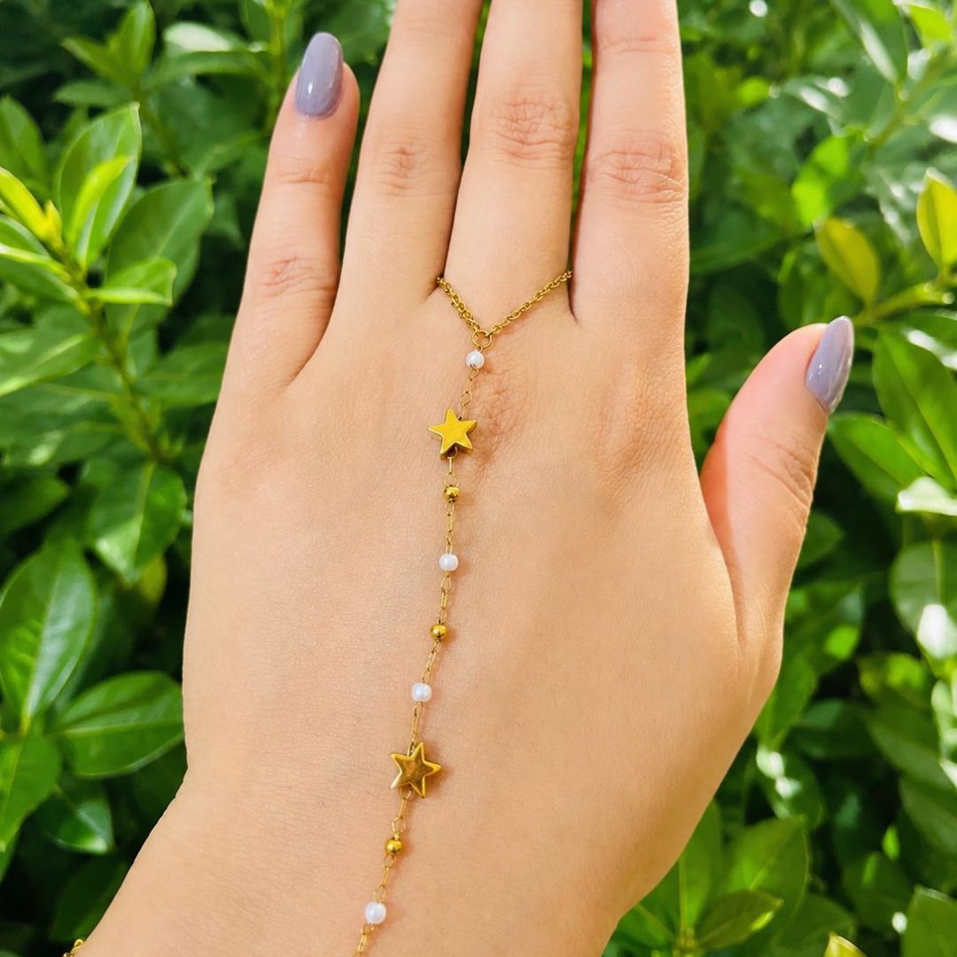 Star Hand Chain Bracelet