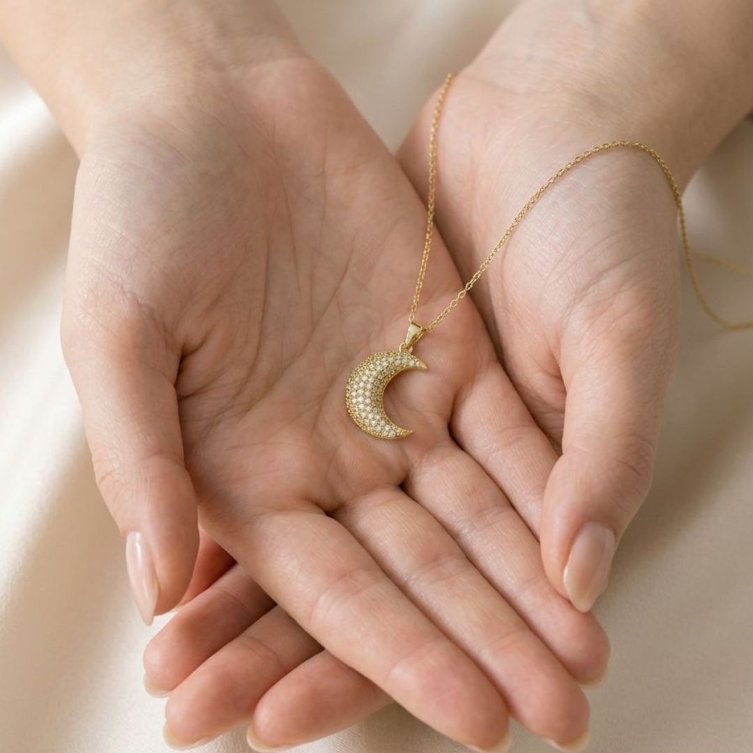 Elegant Moon Pendant