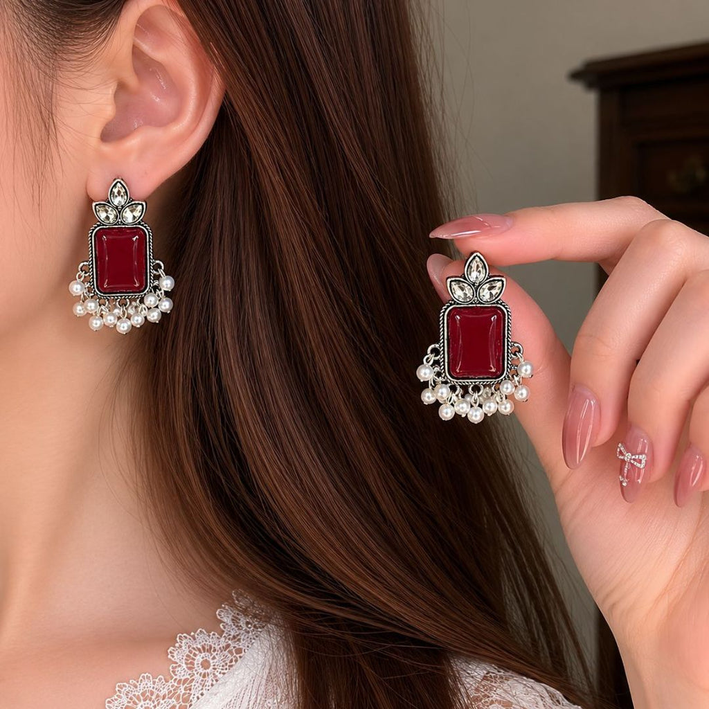 Royal Pearl Drop Earrings