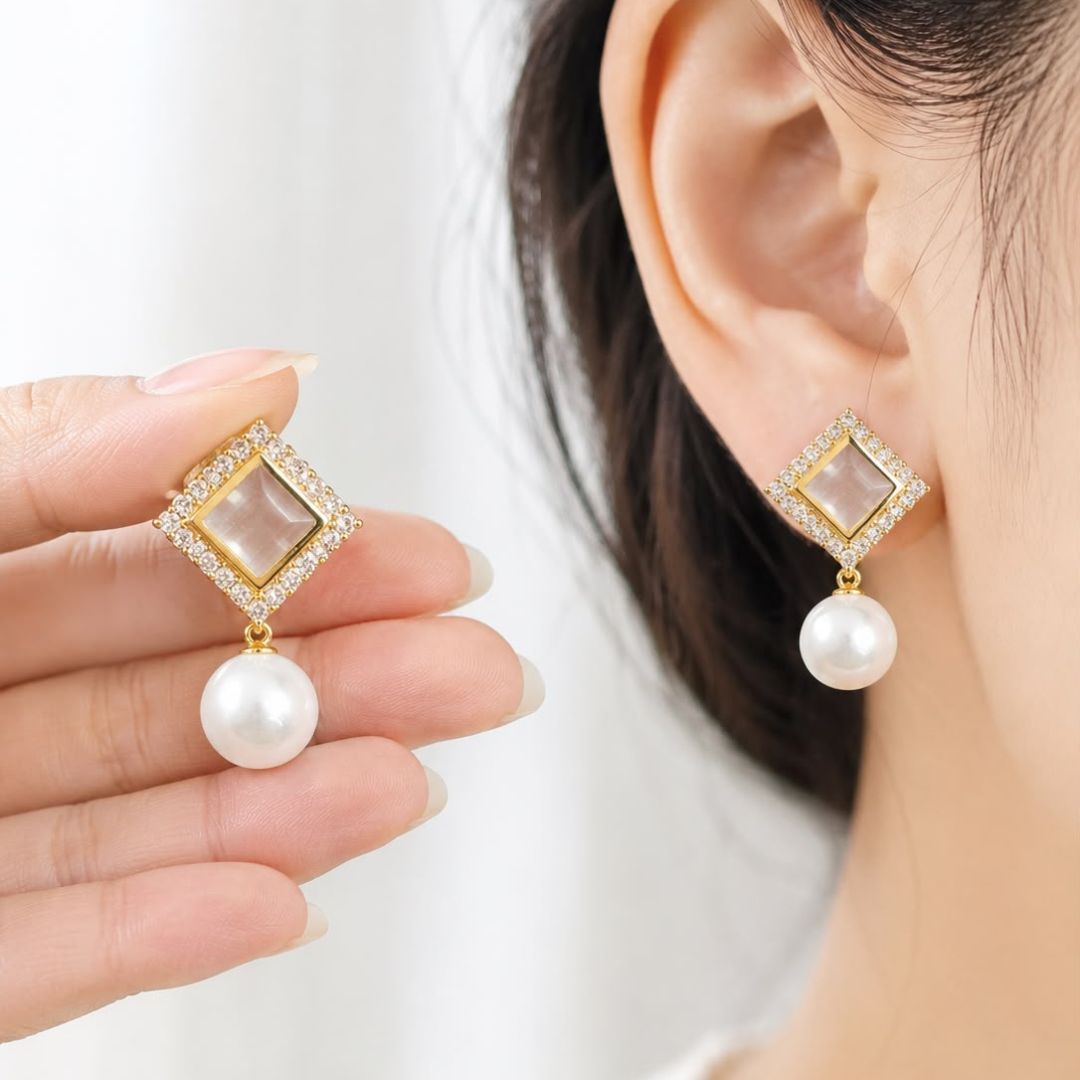 Luxury Pearl Drop Earrings