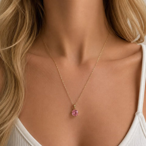 Blush Pink Crystal Jewelry Set