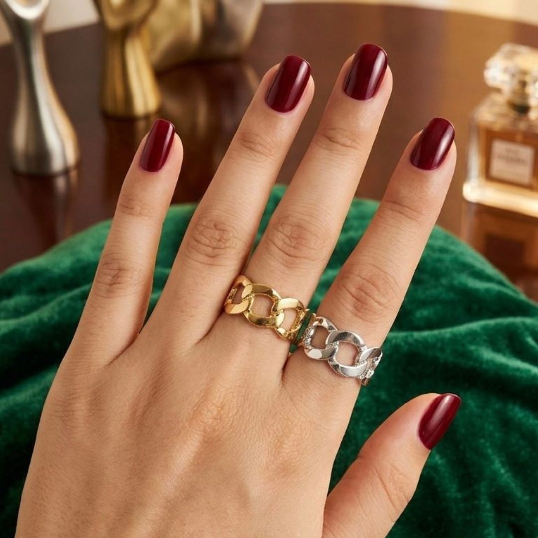 Premium Chain Link Rings Set 💍✨