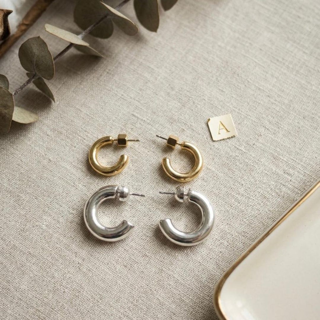 Classic Gold Hoop Earrings 💛✨