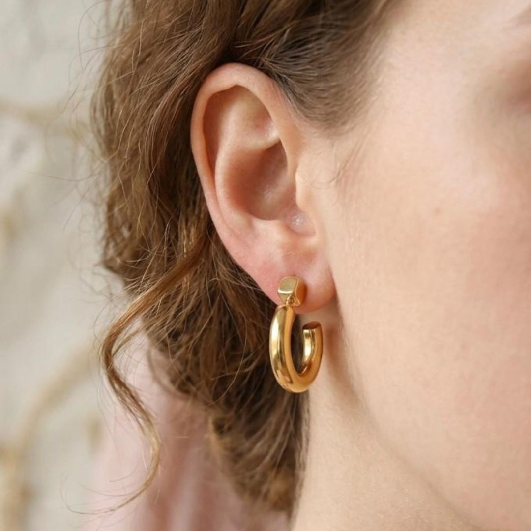 Classic Gold Hoop Earrings 💛✨