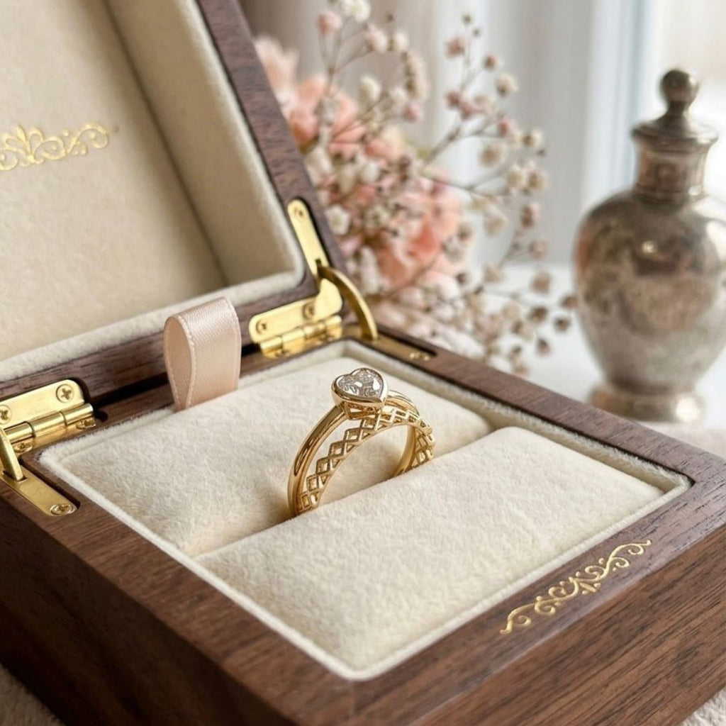 Heart Chain Ring