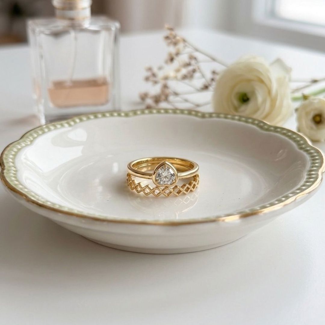 Heart Chain Ring