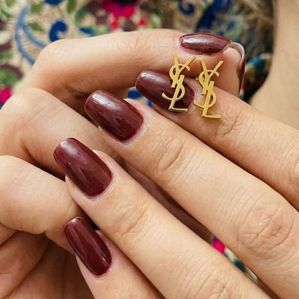 Trendy Golden Stud Earrings