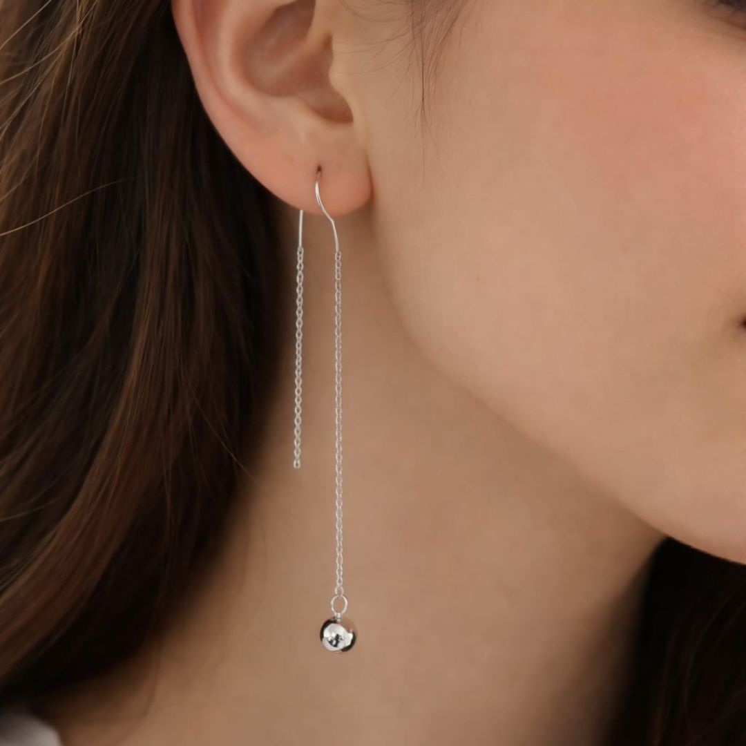 Elegant Silver Threader Drop Earrings 💎✨