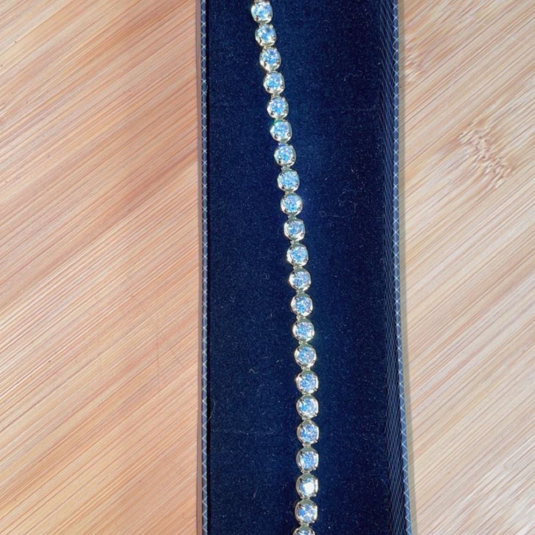 Gold Crystal Tennis Bracelet