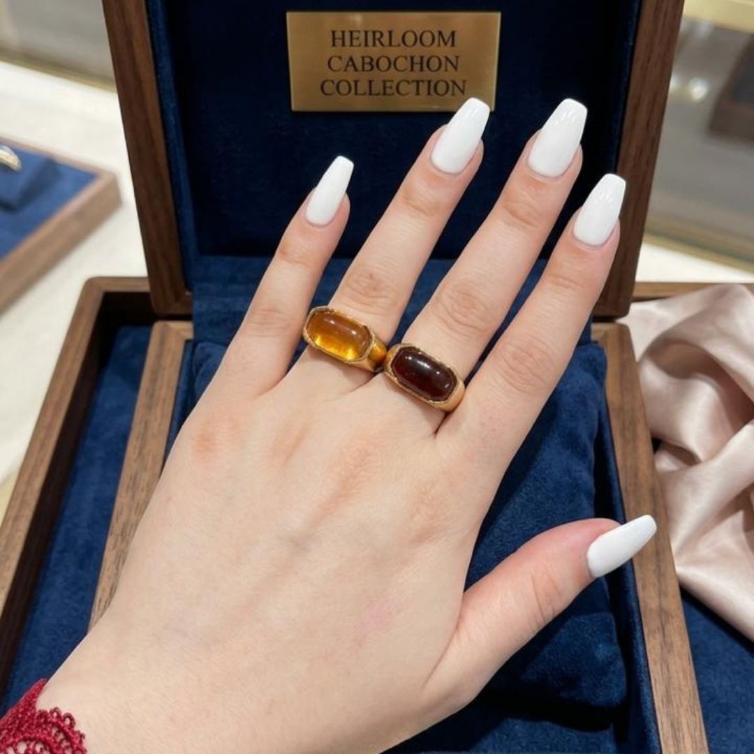 ✨ Dual Stone Gold Statement Rings Set 💍💛