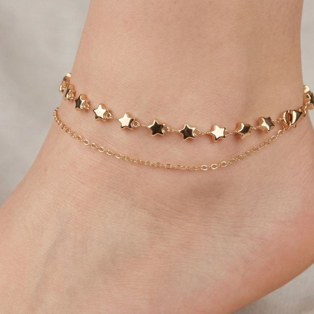 Star Charm Anklet for Women