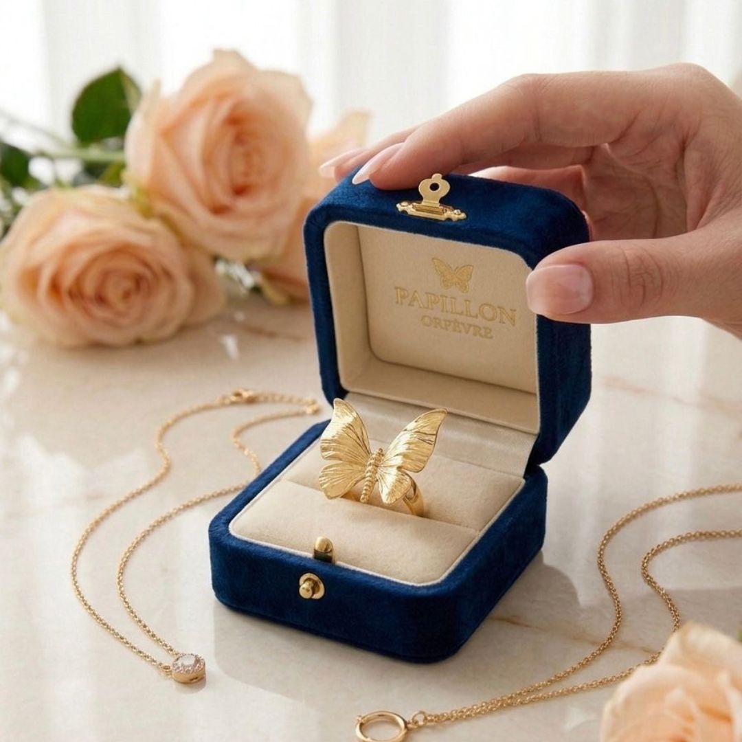 Golden Butterfly Ring
