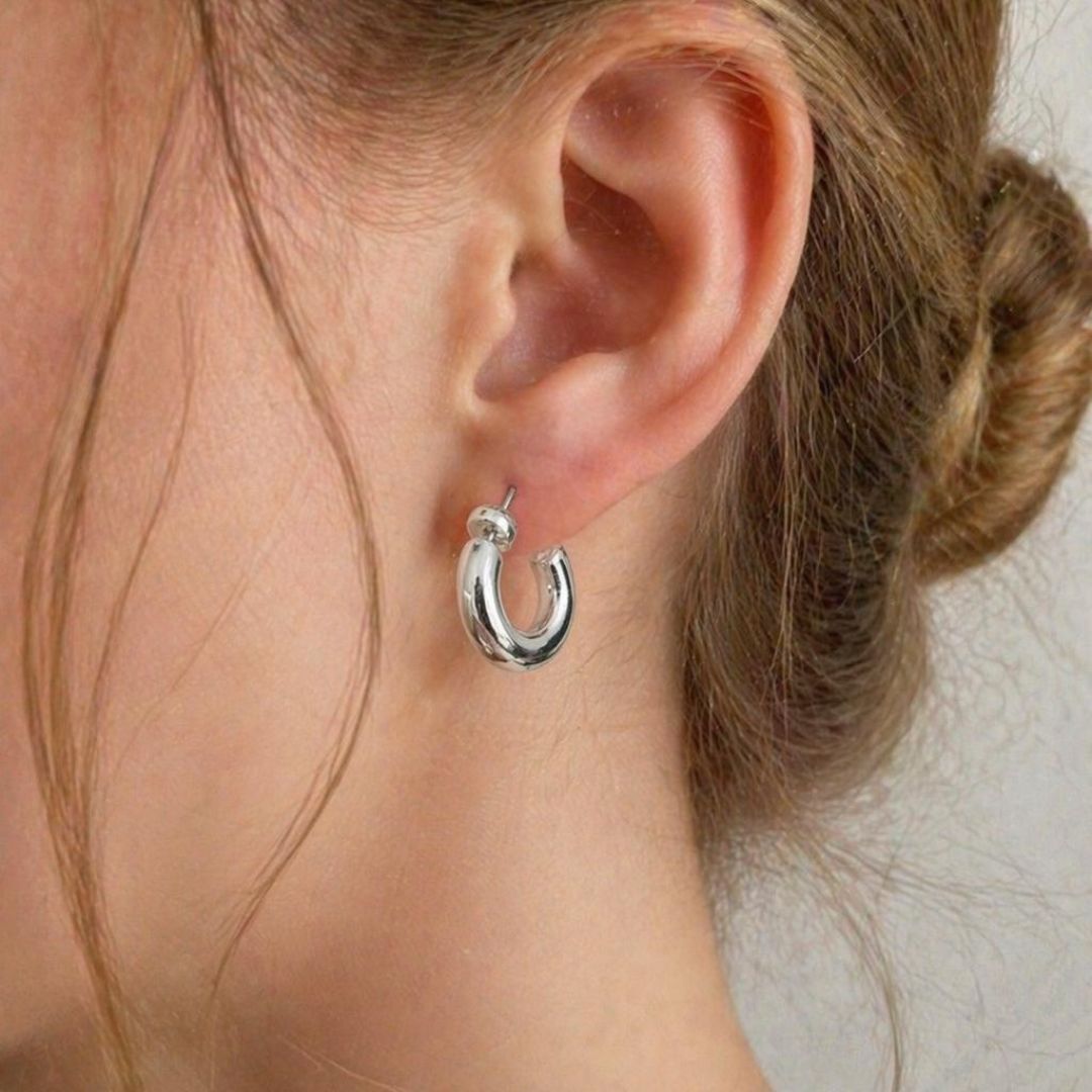 Classic Silver Hoop Earrings ✨