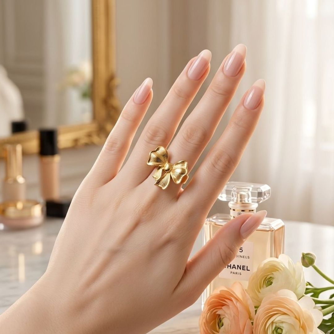Golden Bow Ring