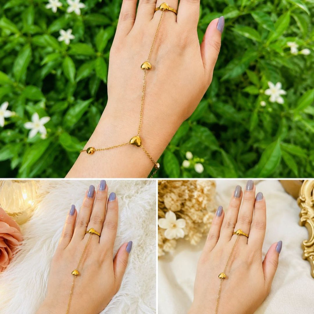 Heart Hand Chain Bracelet