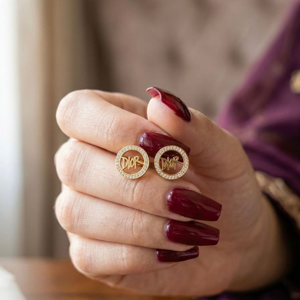 Dior Inspired Stud Earrings