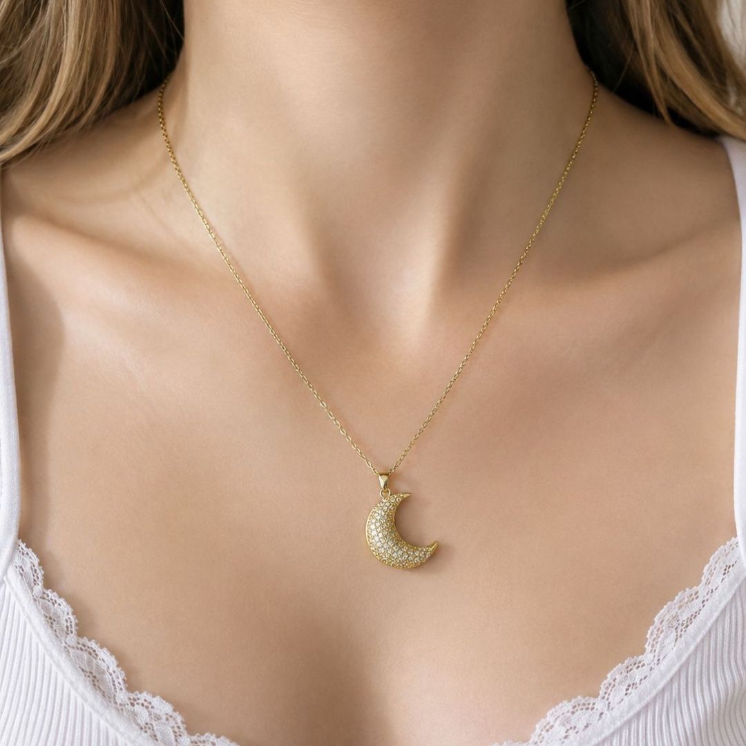 Elegant Moon Pendant