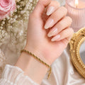 Classic Gold Rope Chain Bracelet ✨