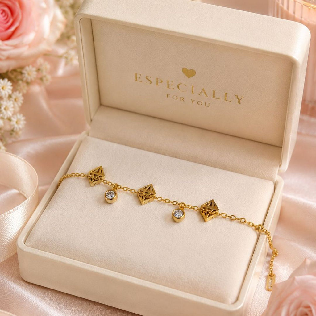 Stainless Steel Crystal Bracelet