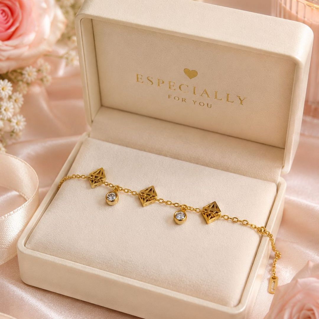 Stainless Steel Crystal Bracelet