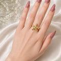 Golden Starfish Ring
