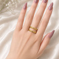 Trendy Stainless Steel Multi Layer Ring