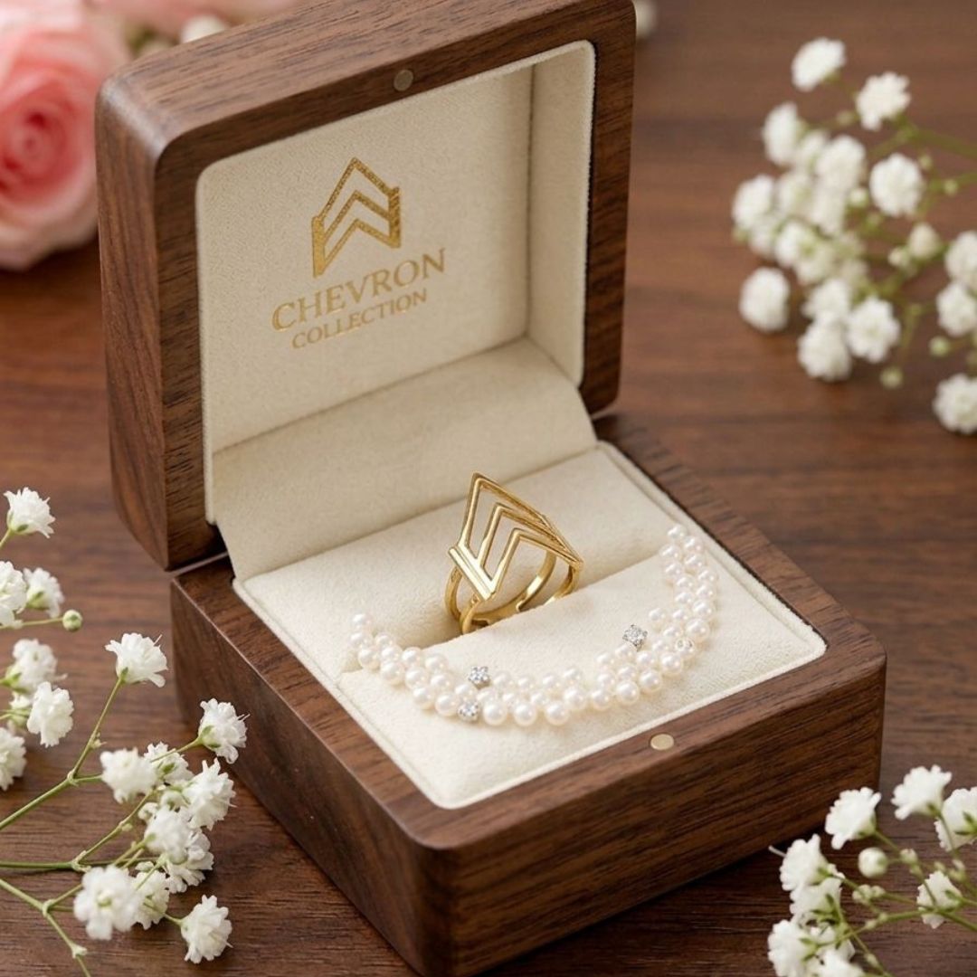 stunning Chevron Gold Ring!