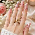 stunning Chevron Gold Ring!