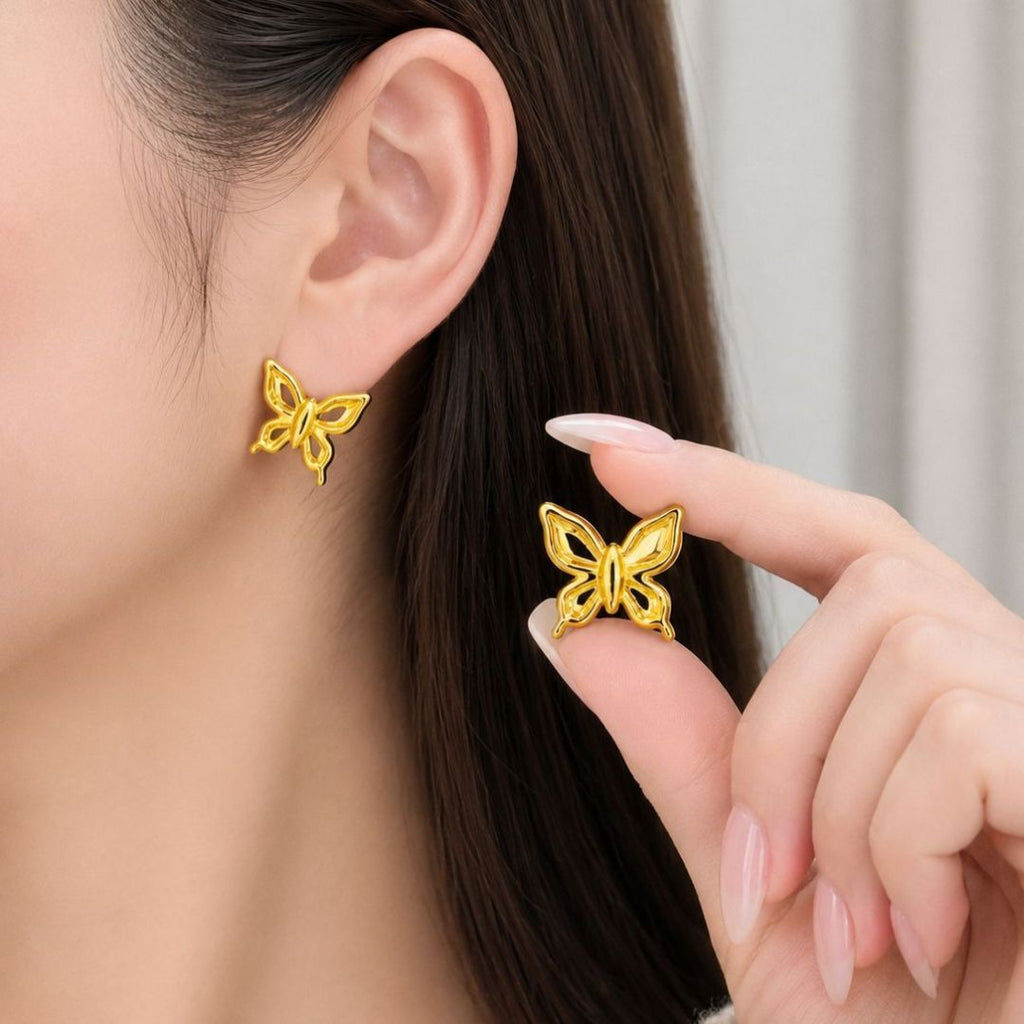 Elegant Butterfly Stud Earrings