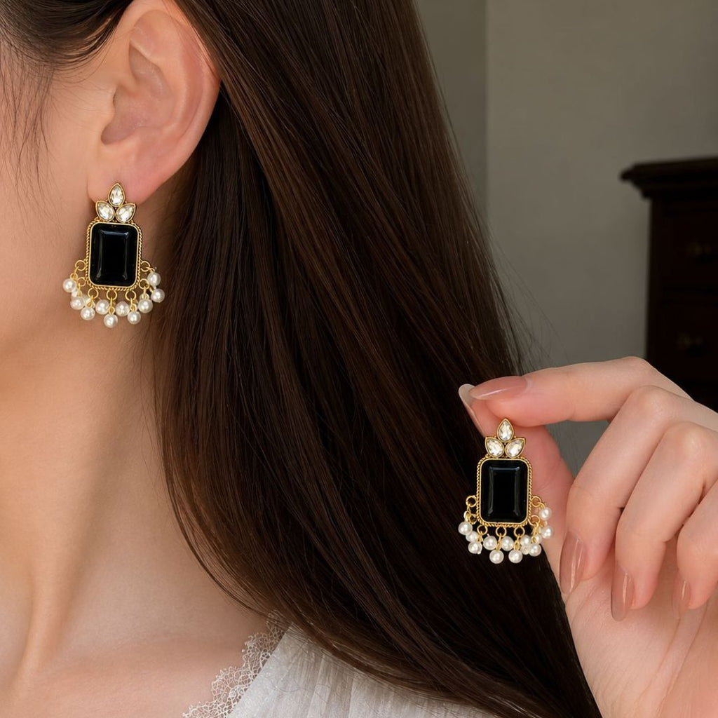 Royal Pearl Drop Earrings