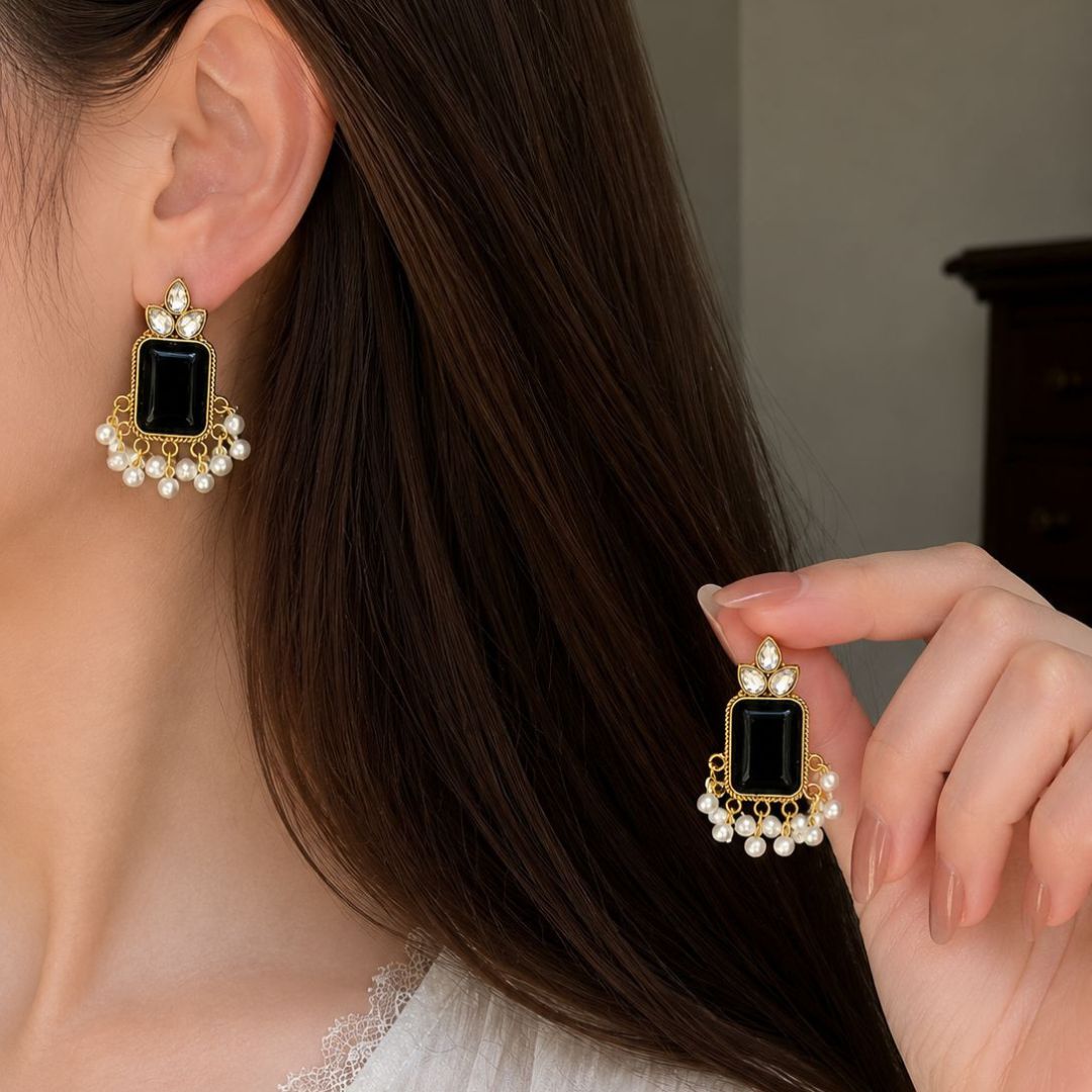 Royal Pearl Drop Earrings
