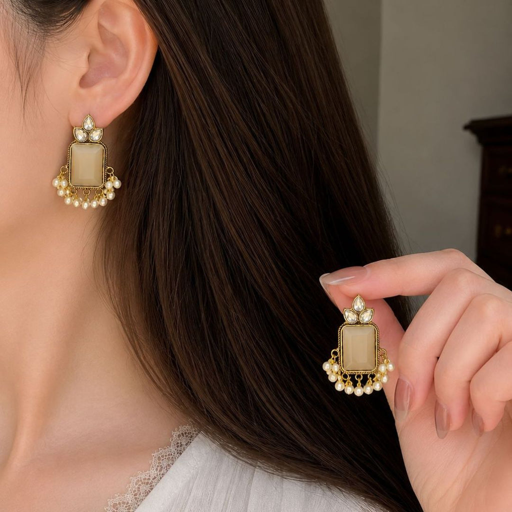 Royal Pearl Drop Earrings