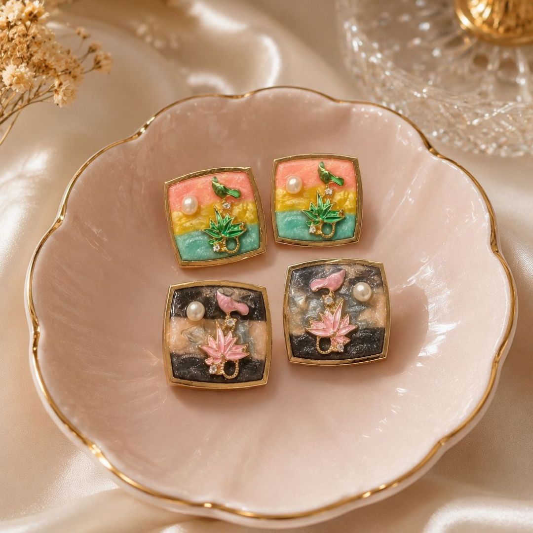 Trendy Flower Earrings