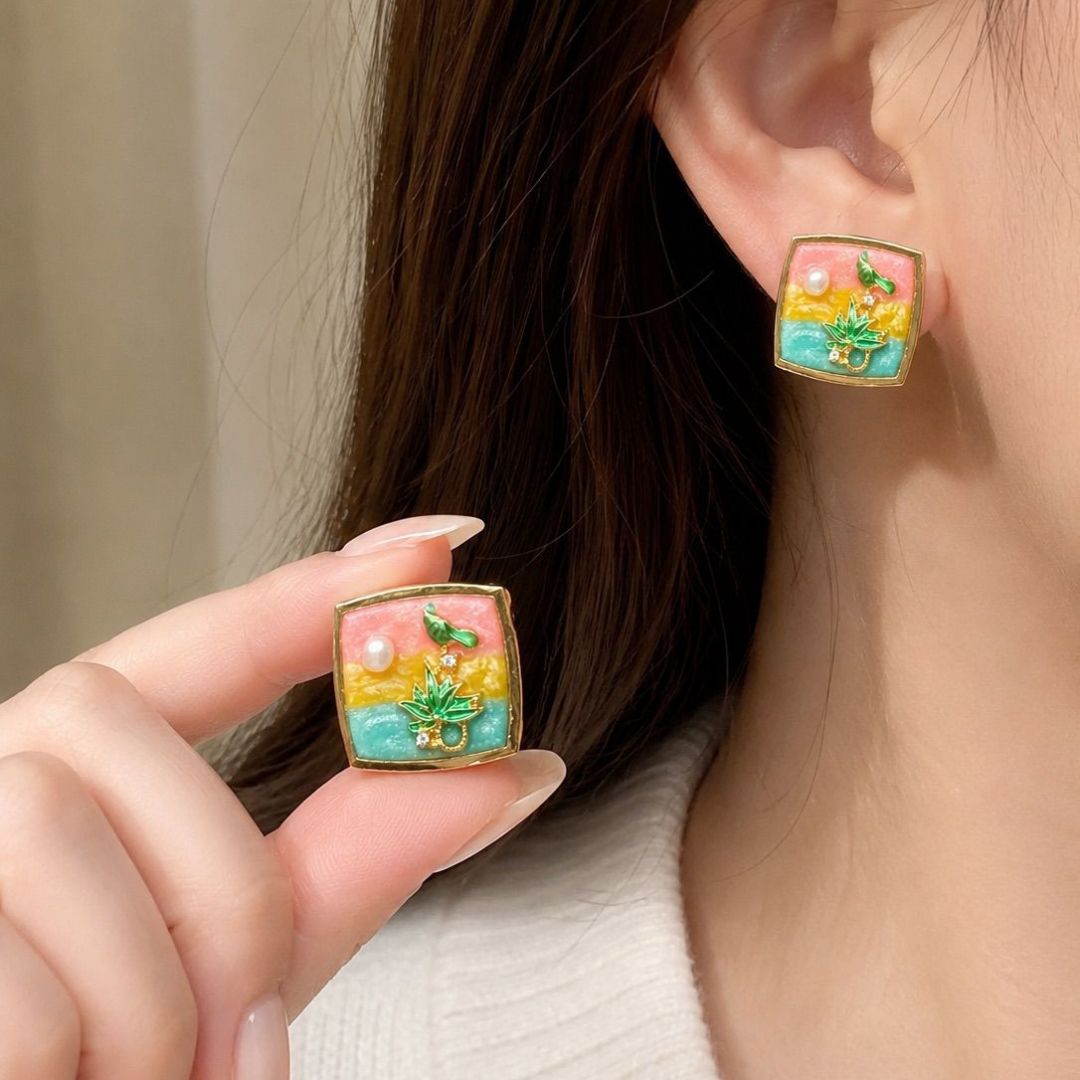 Trendy Flower Earrings