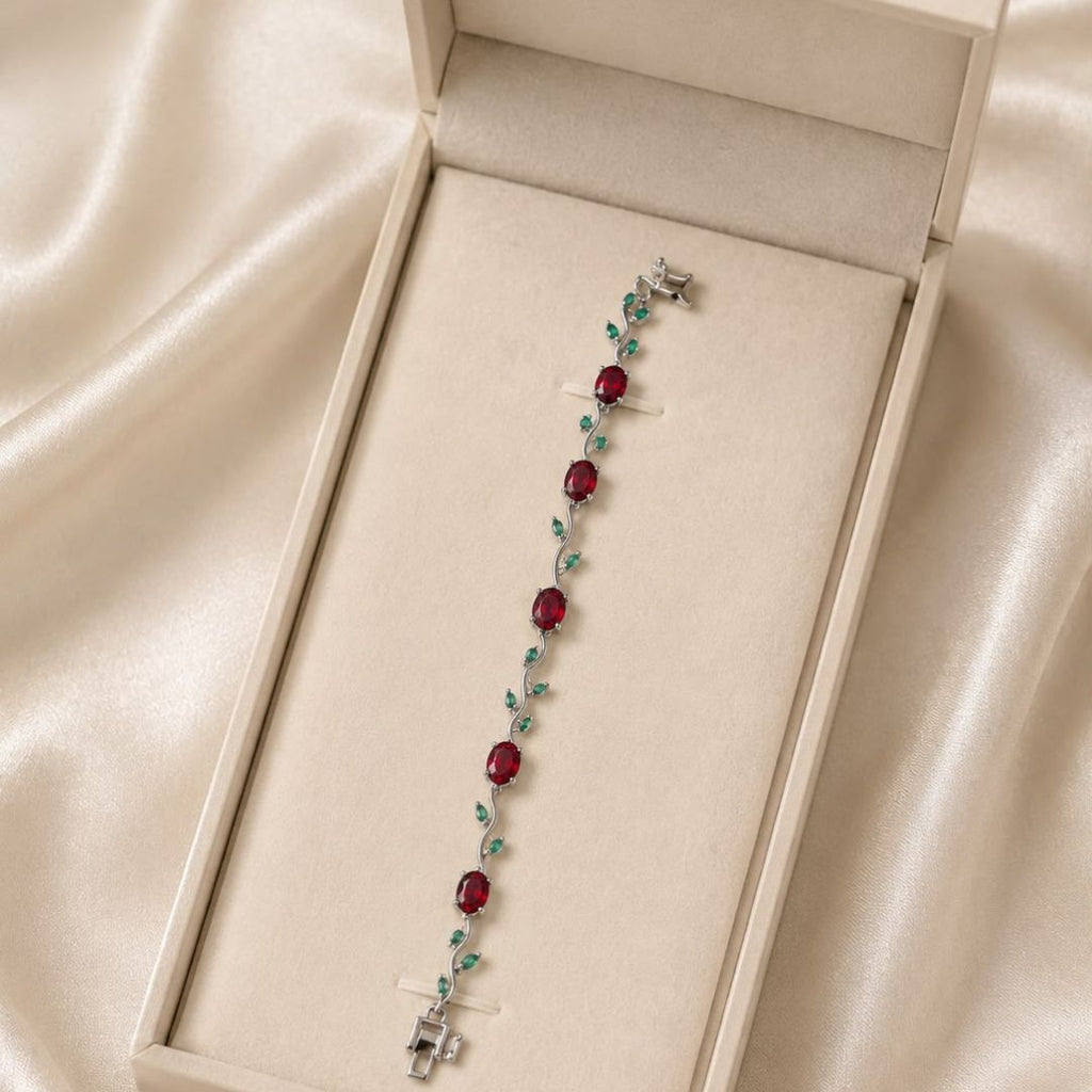 Ruby Tulip Bracelet