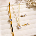 Elegant Necklace Set (Necklace, Bracelet, Ring & Earrings)