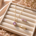 Blush Pink Crystal Jewelry Set