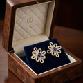 Gold & Blue Stone Designer Earrings