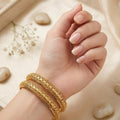 Elegant Gold Bangles Set ✨