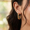 Minimal Gold U-Shaped Hoop Earrings 💛✨
