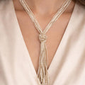 ✨ White Pearl Tassel Necklace ✨