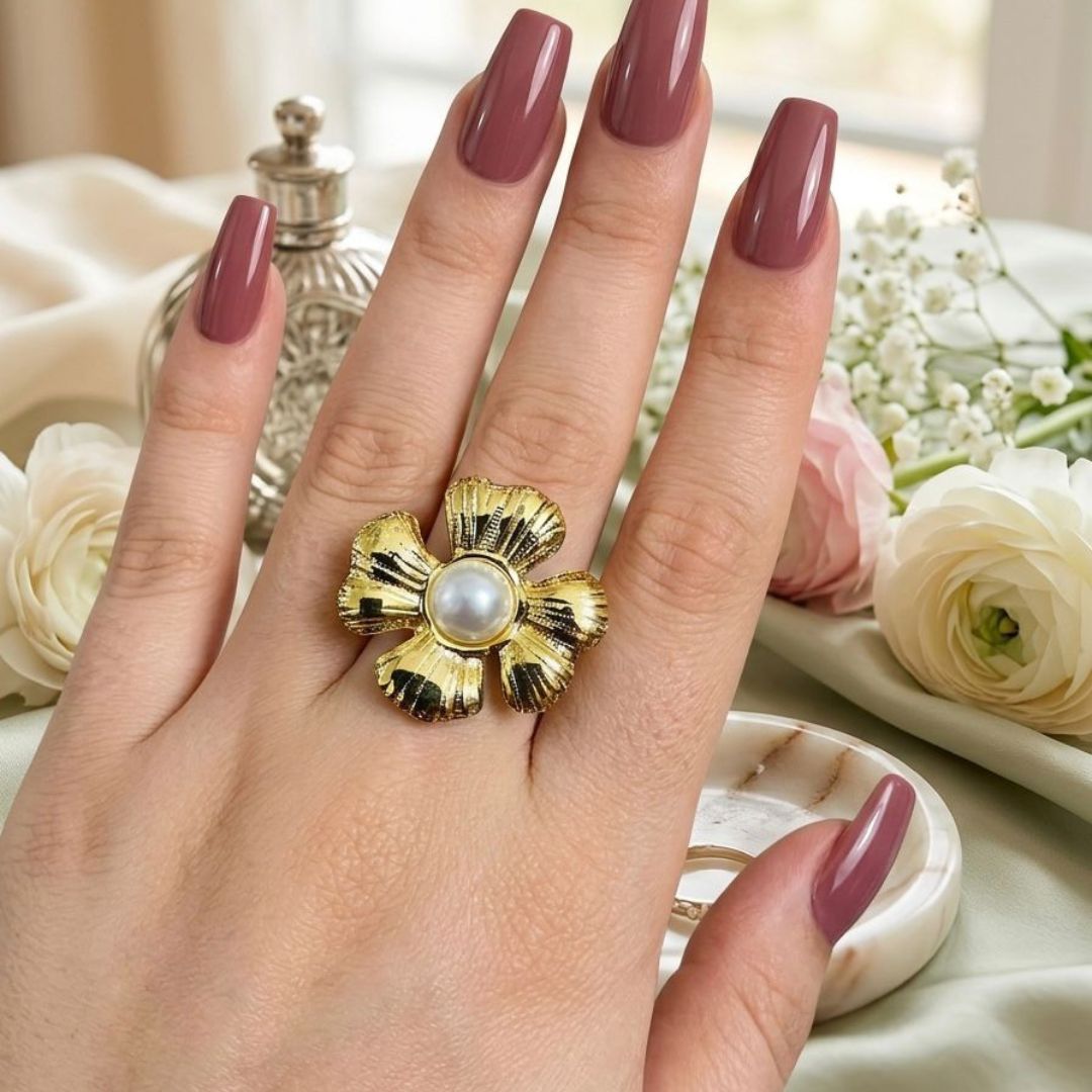 Pearl Flower Ring