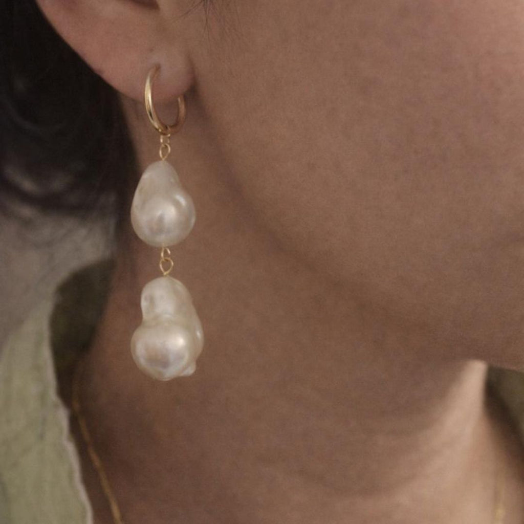 White Seashell Earrings 🐚🤍✨