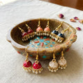 Colorful Jhumka Earrings Set 🌸