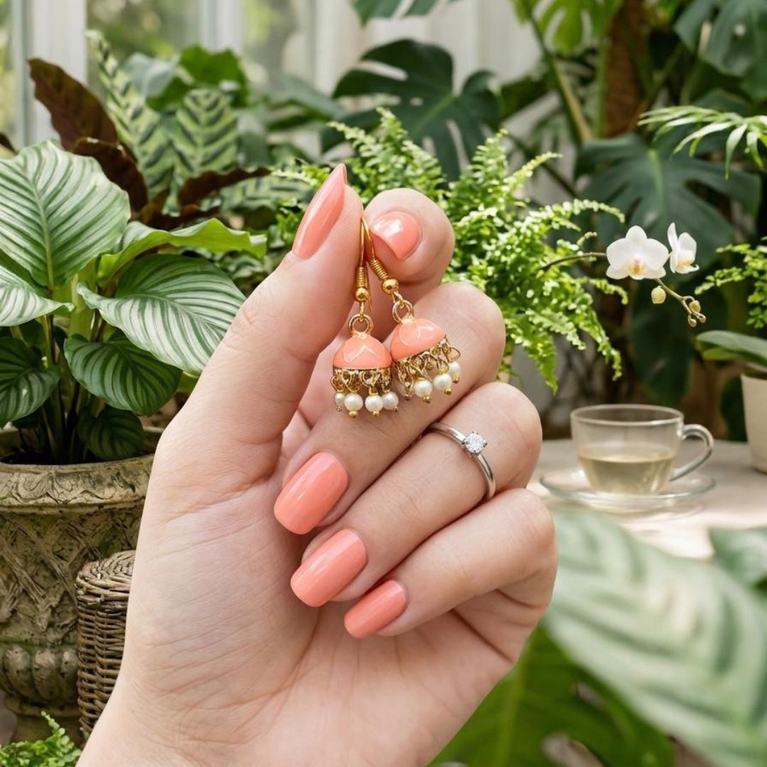 Colorful Jhumka Earrings Set 🌸