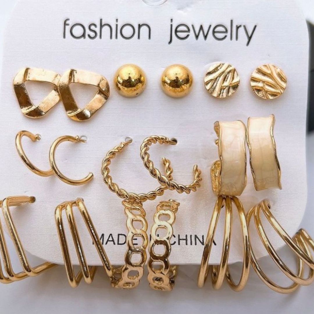 Trendy Multi Style Fashion Earrings Pack