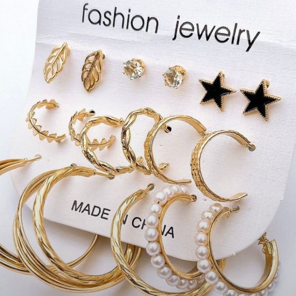 Trendy Multi Style Fashion Earrings Pack