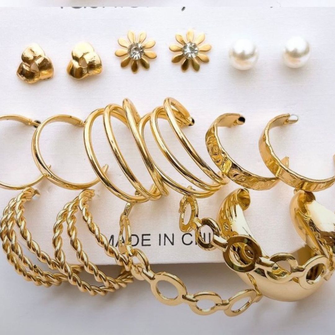 Trendy Multi Style Fashion Earrings Pack