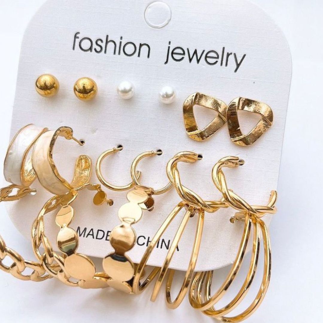 Trendy Multi Style Fashion Earrings Pack
