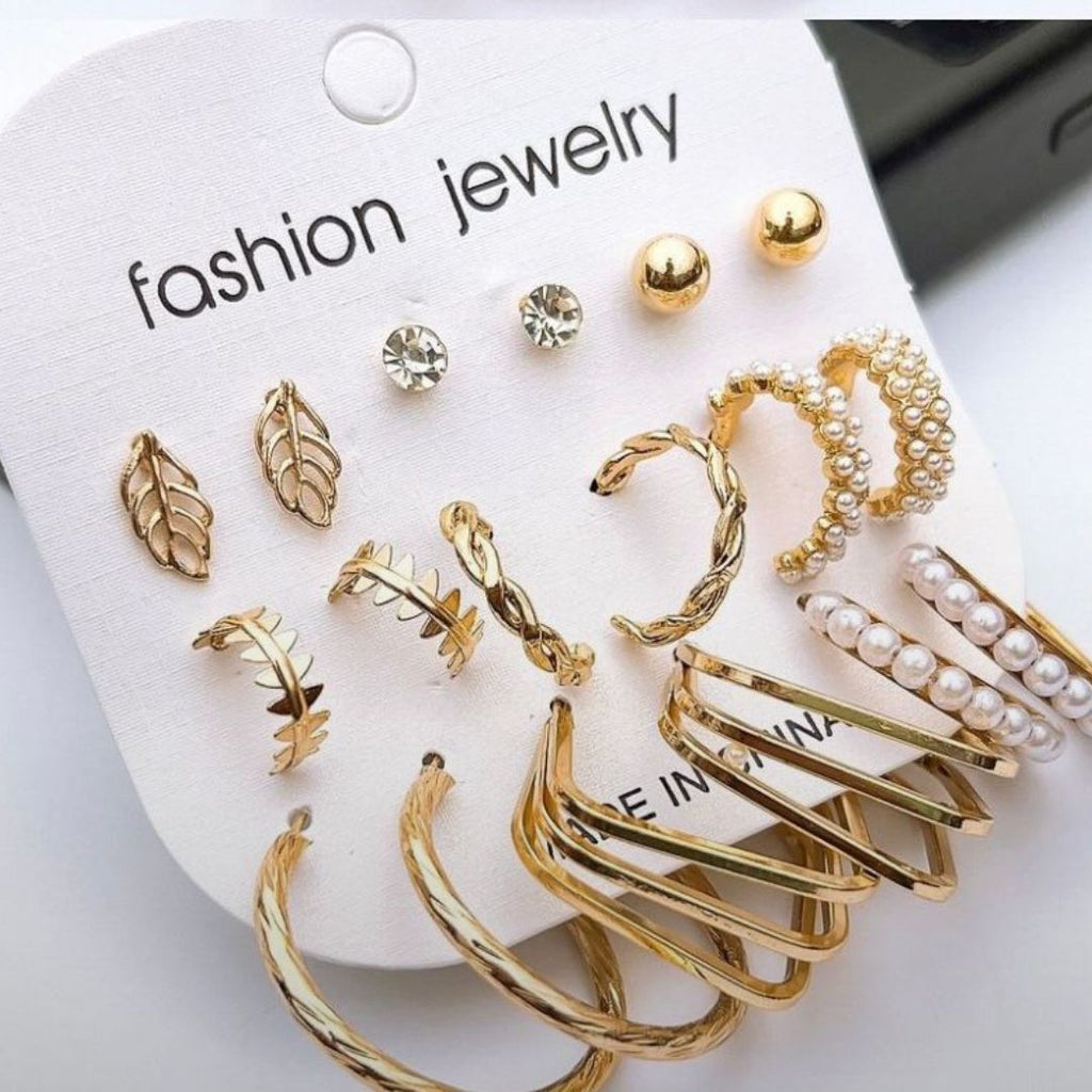 Trendy Multi Style Fashion Earrings Pack